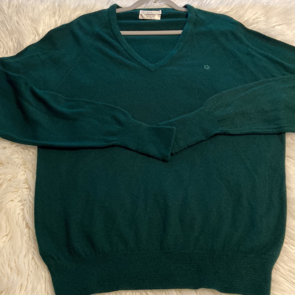 Christian Dior Man Sweater size XL excellent condition color dark green - Picture 12 of 16